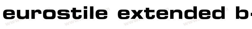 eurostile extended b字体转换
